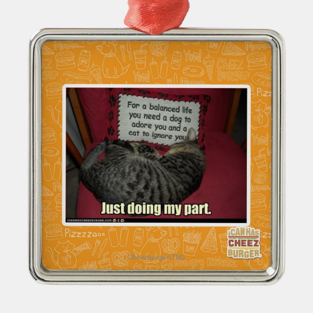 Ornamento De Metal Apenas fazendo minha divisória (Frente)