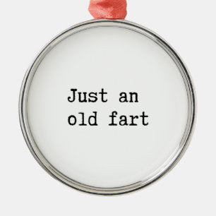 Ornamento De Metal Apenas Um Antigo Fart