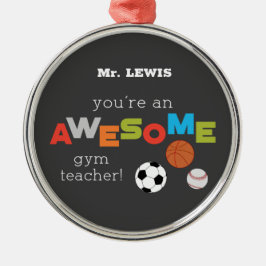 Ornamento De Metal Apreciação de Professores de Ginástica Bolas do Di
