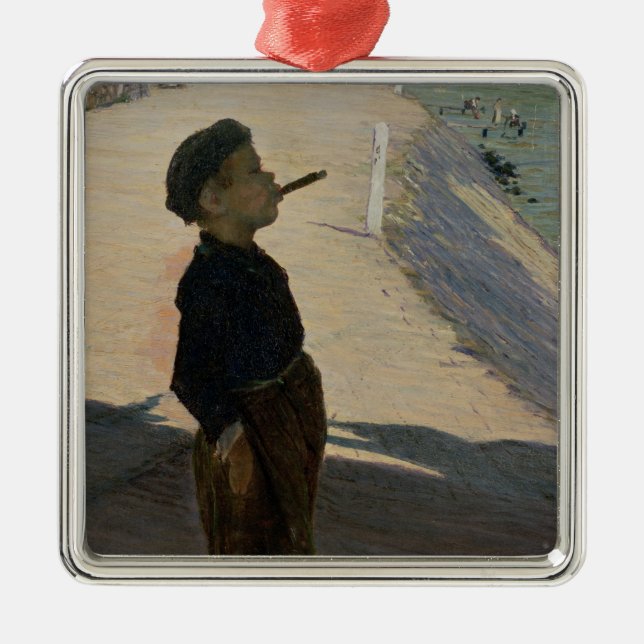 Ornamento De Metal Apreciando a vida, Volendam, Zuider Zee (Frente)