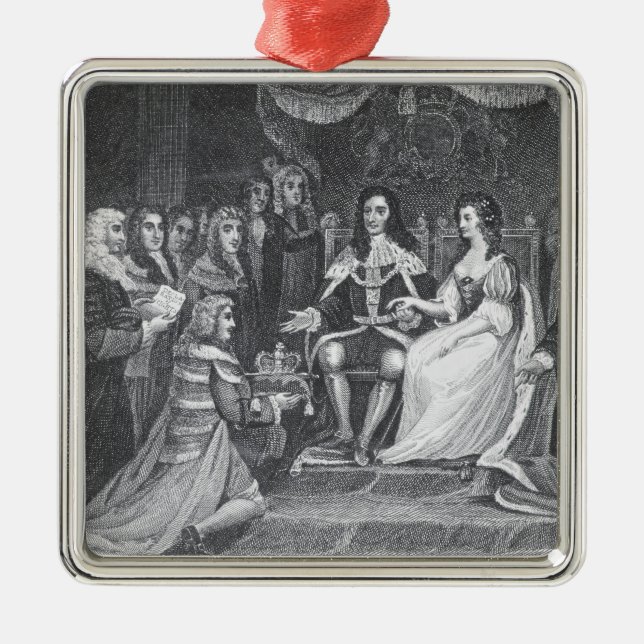 Ornamento De Metal Apresentação da Declaração de Direitos (Frente)