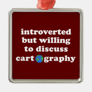 Ornamento De Metal Apresentado, Mas Disposto A Discutir A Cartografia