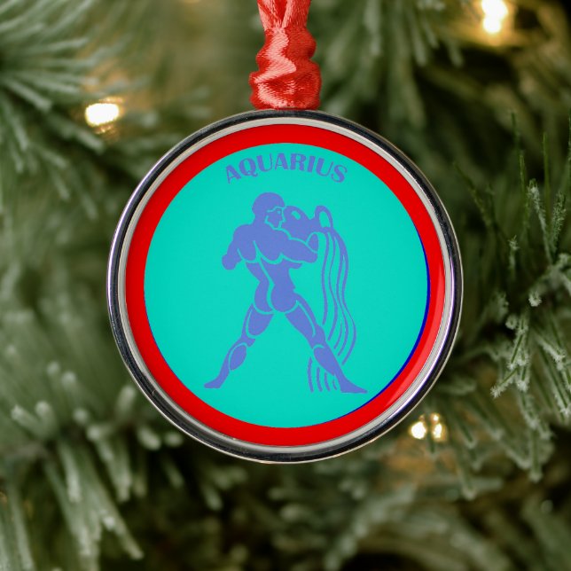 Ornamento De Metal Aquarius Ornament (Árvore)