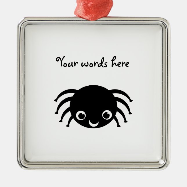 Ornamento De Metal Aranha bonito (Frente)