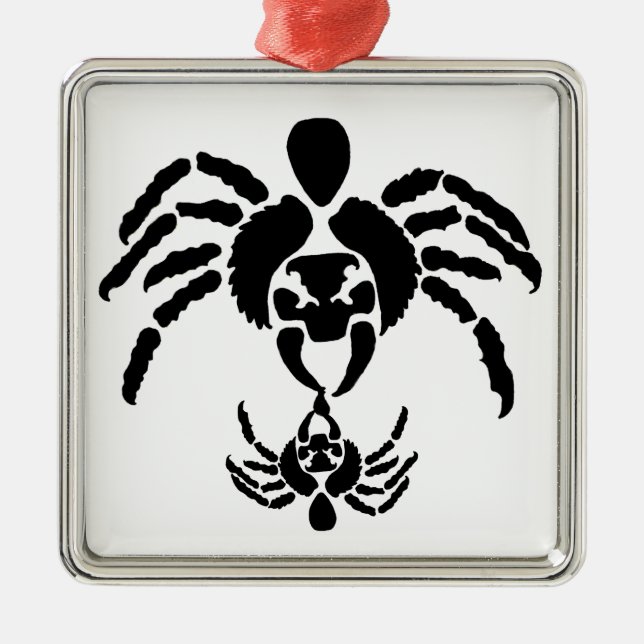 Ornamento De Metal Aranhas (Frente)