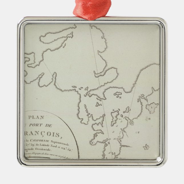 Ornamento De Metal Área de Califórnia San Francisco Bay (Frente)