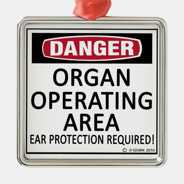 Ornamento De Metal Área de operação do órgão (Frente)