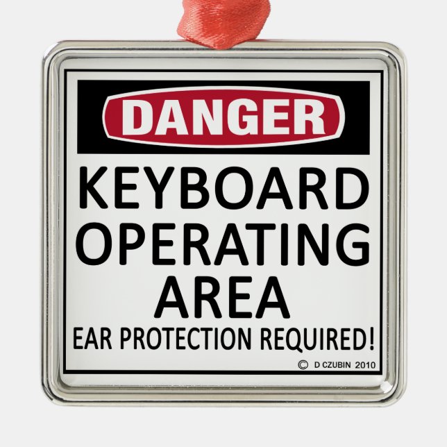 Ornamento De Metal Área de operação do teclado (Frente)