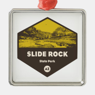 Ornamento De Metal Arizona do Parque Estadual do Slide Rock