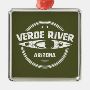 Ornamento De Metal Arizona do rio Verde Kayaking
