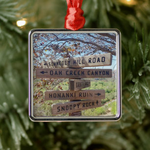 Ornamento De Metal Arizona Honanki Ruin Snoopy Rock Sedona