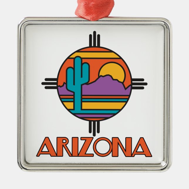 Ornamento De Metal Arizona Mandella Ornament (Frente)