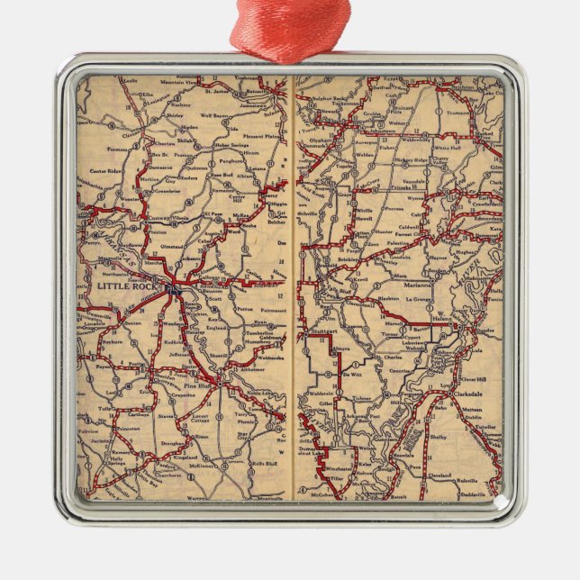 Ornamento De Metal Arkansas 5 (Frente)