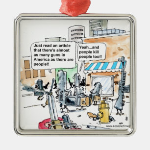 Ornamento De Metal Armas não Matar presentes, Camisetas e cartões eng