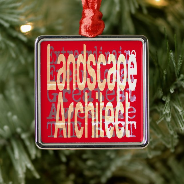 Ornamento De Metal Arquiteto paisagista Extraordinário (Árvore)