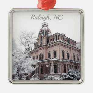 Ornamento De Metal Arquitetura de natal Raleigh NC Carolina do Norte