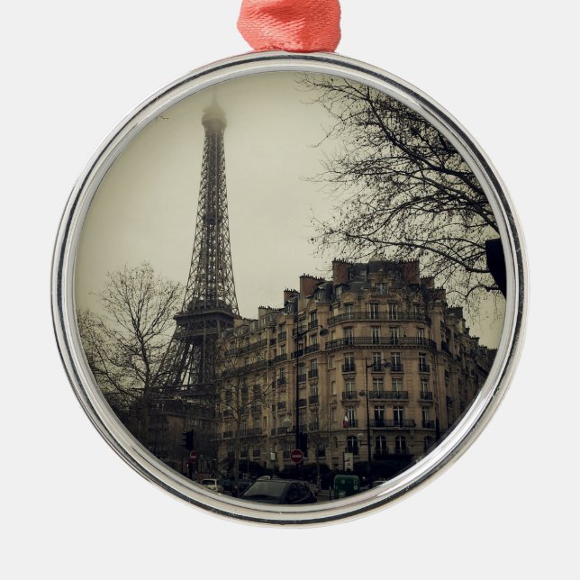 Ornamento De Metal Arquitetura Eiffel Tower Paris (Frente)