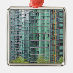 Ornamento De Metal Arruelas de janela na construção alta do centro da