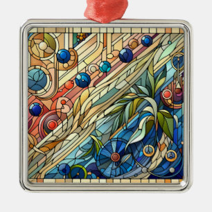 Ornamento De Metal Art Deco Design Ornament