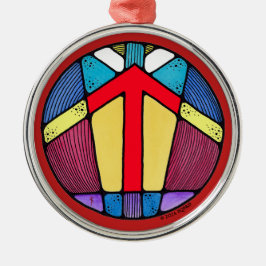 Ornamento De Metal Art Nouveau Tiwaz Rune of Victory