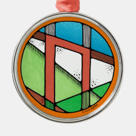 Ornamento De Metal Art Nouveau Uruz Runa de Força