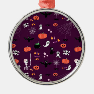 Ornamento De Metal Arte Assustadoramente Fofa de Halloween