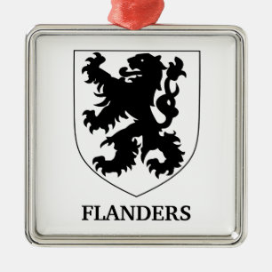 Ornamento De Metal Arte de Design Gráfico do Leão de Flandres
