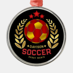 Ornamento De Metal Arte de Emblema de Futebol Personalizado