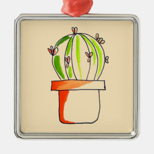 Ornamento De Metal Arte do deserto agudo do cacto mexicano