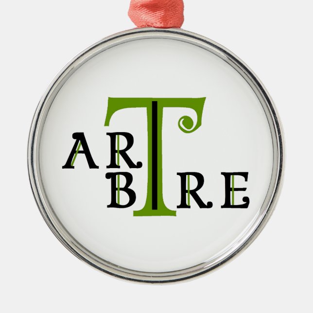 Ornamento De Metal Arte em árvore artree (Frente)