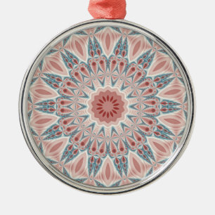 Ornamento De Metal Arte Fractal do Caleidoscópio Moderno em greve