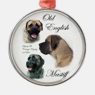 Ornamento De Metal Arte inglesa do Mastiff