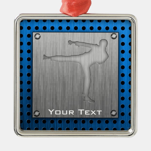 Ornamento De Metal Artes marciais escovadas do Metal-olhar (Frente)