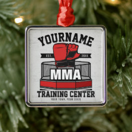 Ornamento De Metal Artes Marciais Mistas Misturas ADD NAME MMA Fight