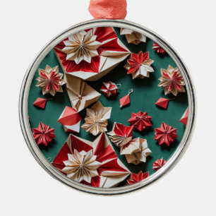 Ornamento De Metal Artesanato de origami de Natal11- Ornament cerâmic