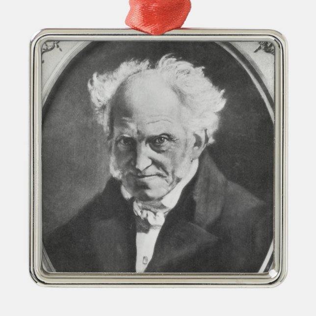 Ornamento De Metal Arthur Schopenhauer (Frente)