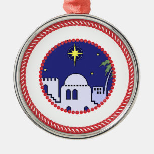 Ornamento De Metal Árvore Bethlehem #1 de Jesse