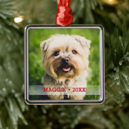 Ornamento De Metal Árvore de Natal Especial de Foto Pet Personalizada