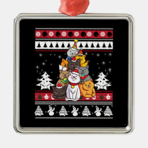 Ornamento De Metal Árvore de Natal para Gatos