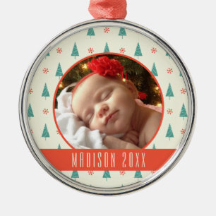 Ornamento De Metal Árvore & flocos de neve feitos sob encomenda de