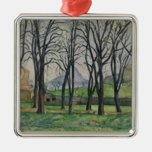 Ornamento De Metal Árvores de castanha de Paul Cezanne   em Jas de