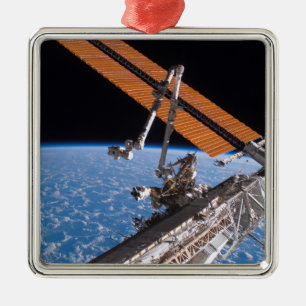 Ornamento De Metal As asas do painel de Canadarm2 e da disposição
