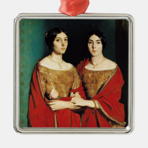Ornamento De Metal As duas irmãs, ou Mesdemoiselles Chasseriau