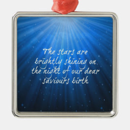 Ornamento De Metal As Estrelas Brilhando Brilhante No Caro Nascimento