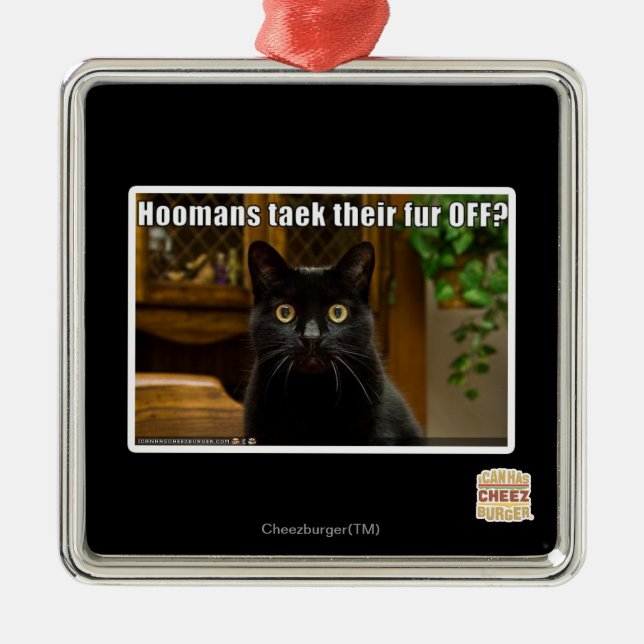 Ornamento De Metal As Hoomans pegam pelo? (Frente)