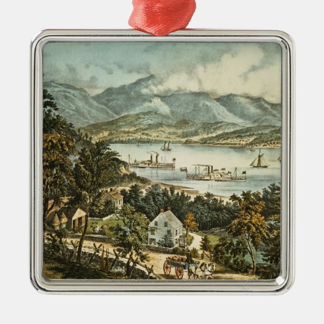 Ornamento De Metal As montanhas de Catskill (Frente)