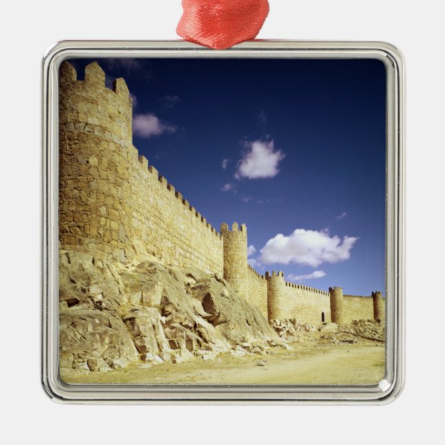 Ornamento De Metal As paredes da cidade (Frente)