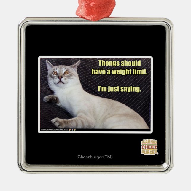 Ornamento De Metal As tangas devem ter um limite do peso (Frente)