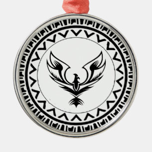 Ornamento De Metal Ascensão da Fênix