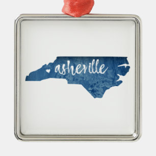 Ornamento De Metal Asheville, Carolina do Norte